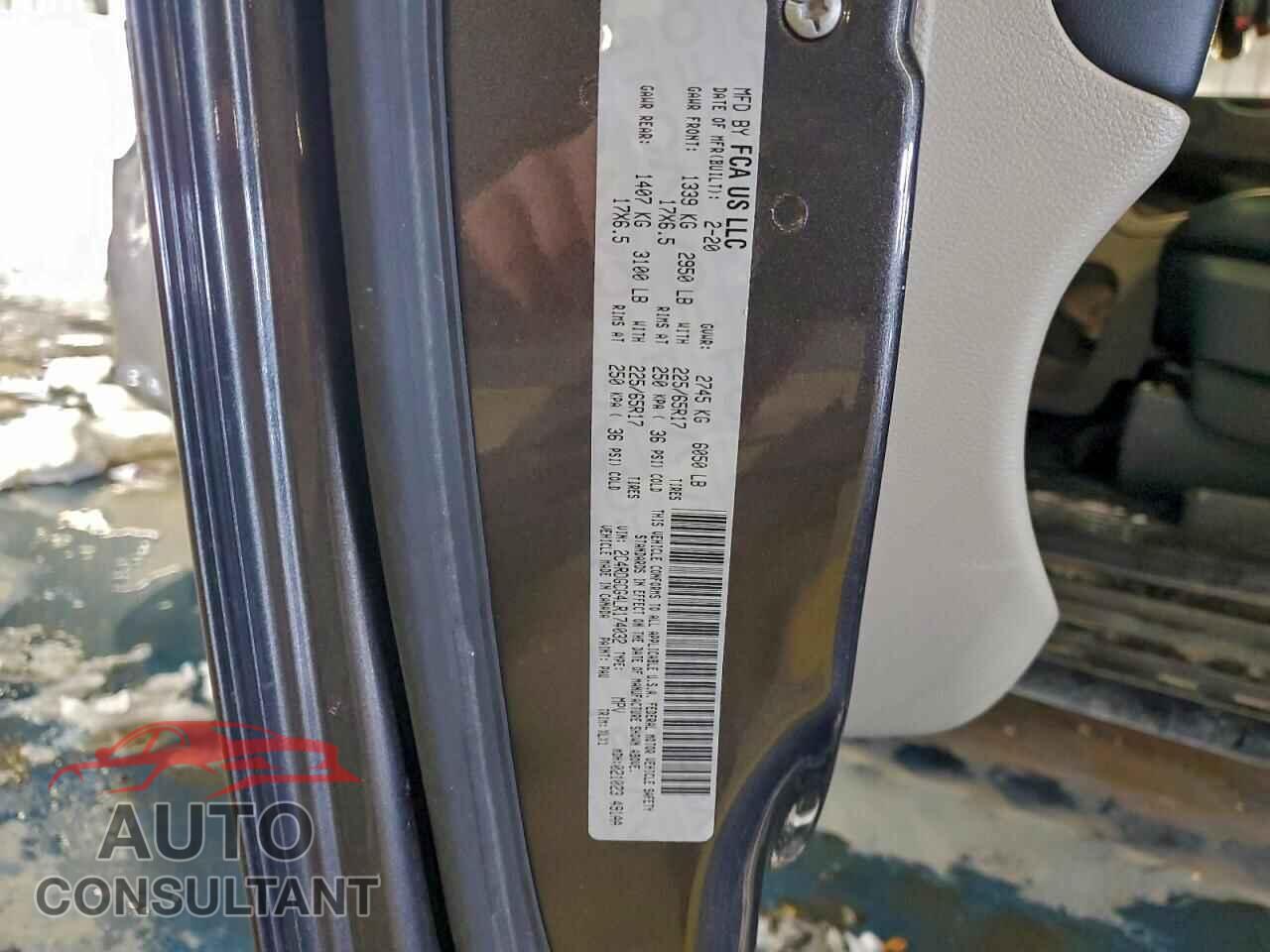DODGE CARAVAN 2020 - 2C4RDGCG4LR174032
