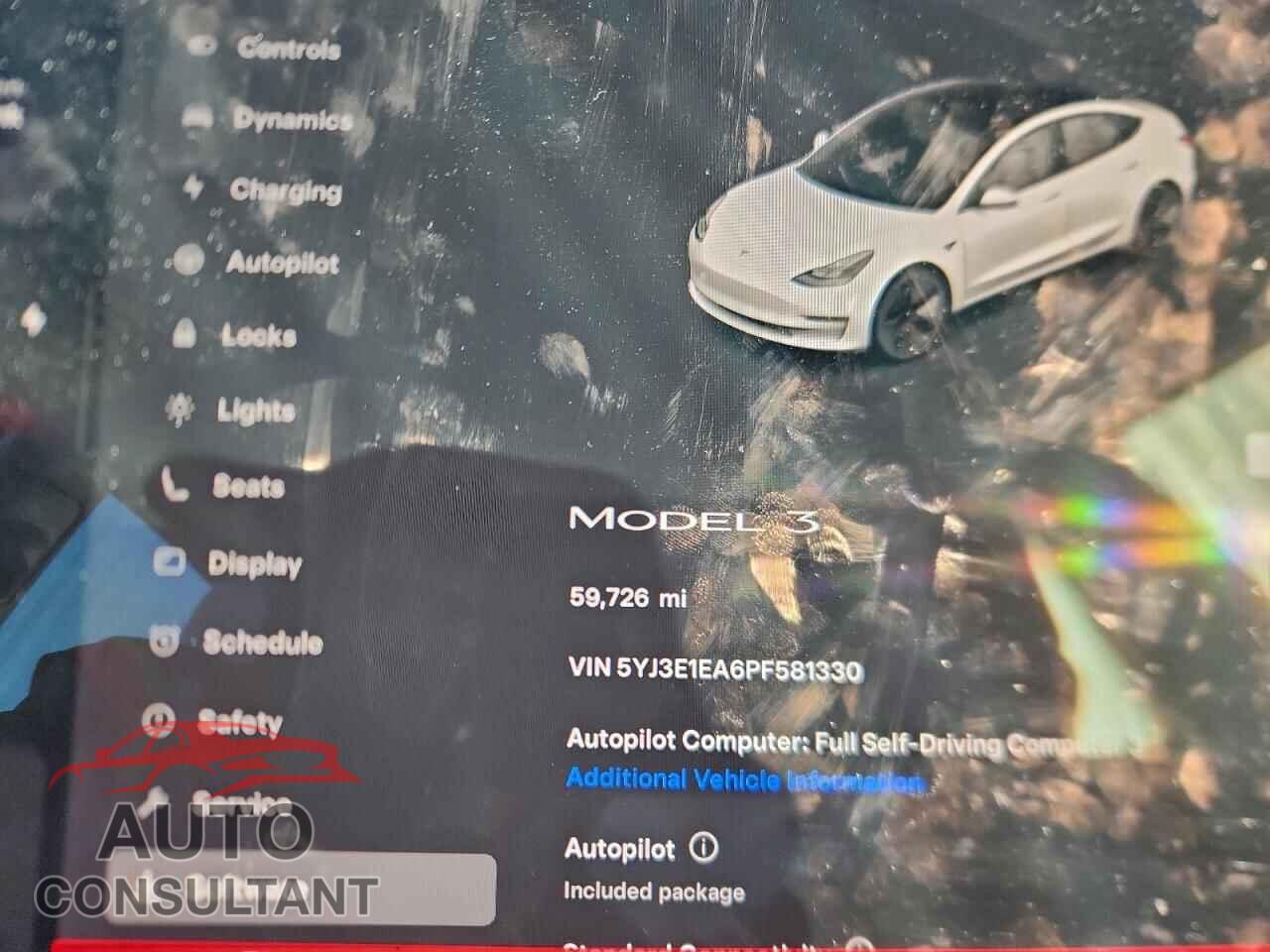 TESLA MODEL 3 2023 - 5YJ3E1EA6PF581330