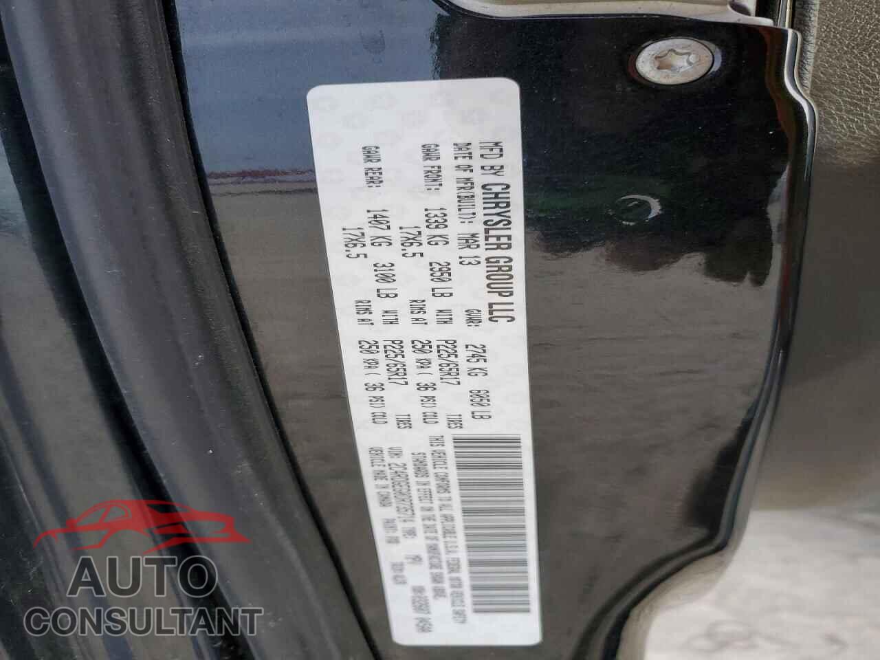 DODGE CARAVAN 2013 - 2C4RDGEG0DR735714