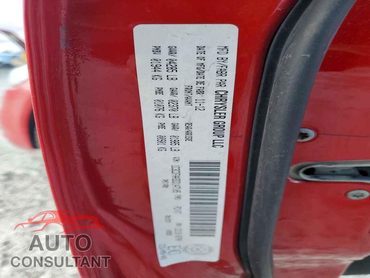 DODGE DART 2013 - 1C3CDFAA3DD147105