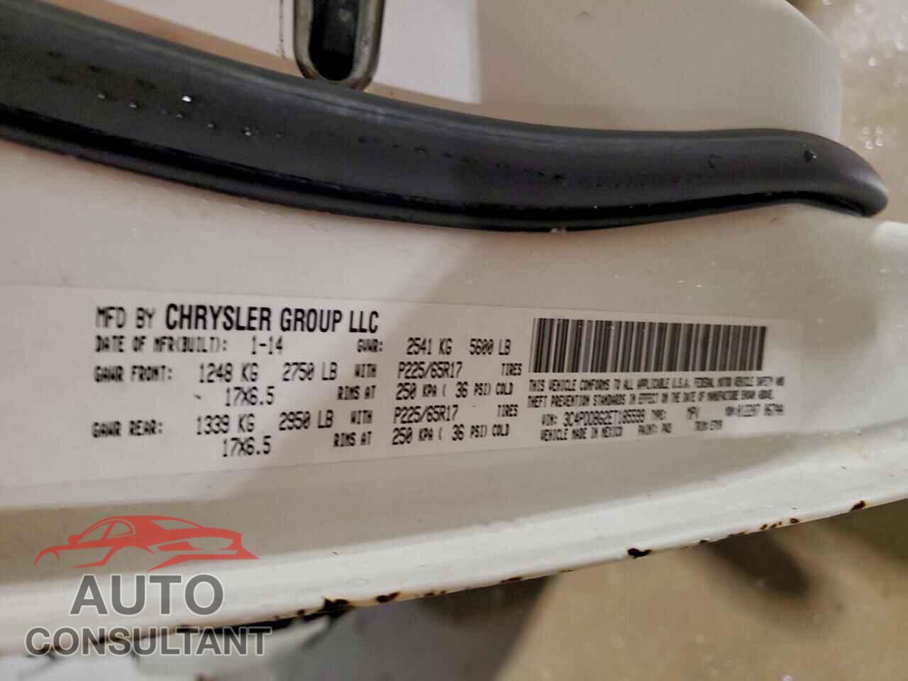 DODGE JOURNEY 2014 - 3C4PDDBG2ET185599