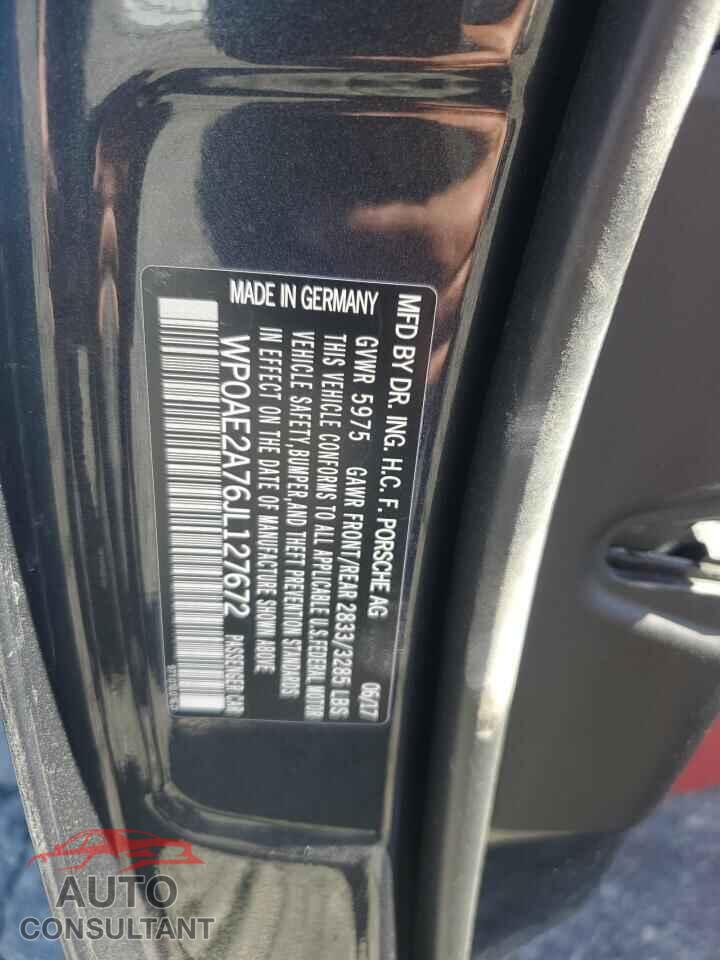 PORSCHE PANAMERA 2018 - WP0AE2A76JL127672