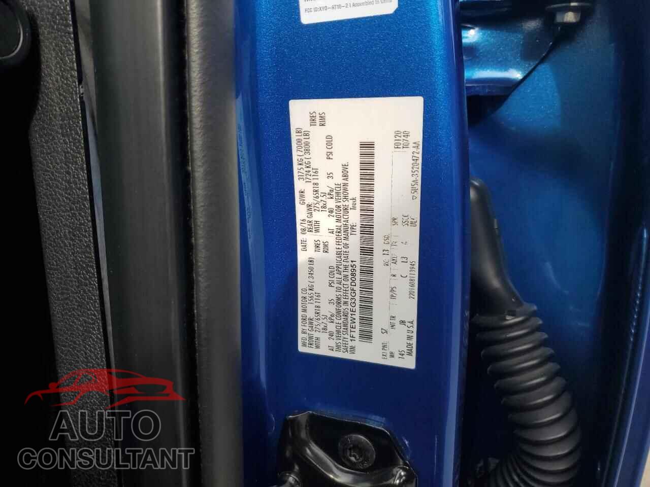 FORD F-150 2016 - 1FTEW1EG3GFD08951