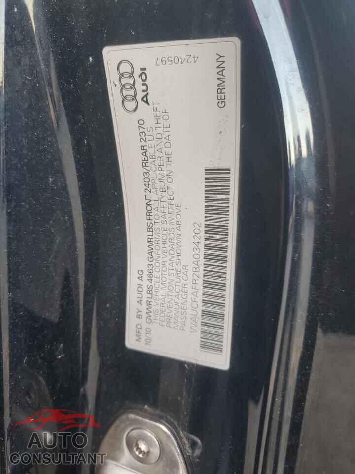 AUDI A5 2011 - WAUCFAFR2BA034202