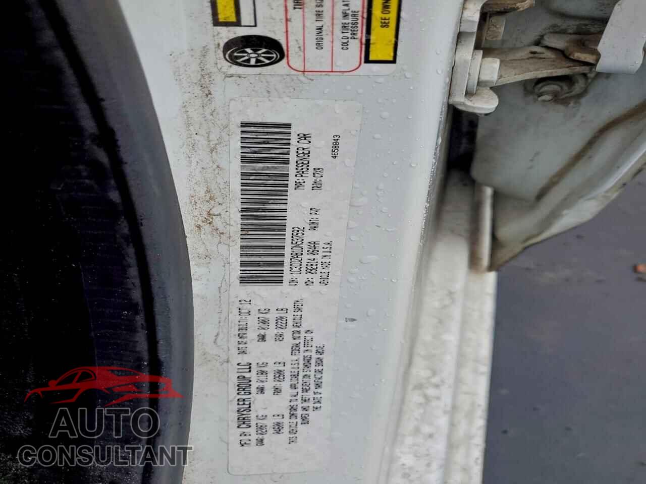 DODGE AVENGER 2013 - 1C3CDZAB1DN537592
