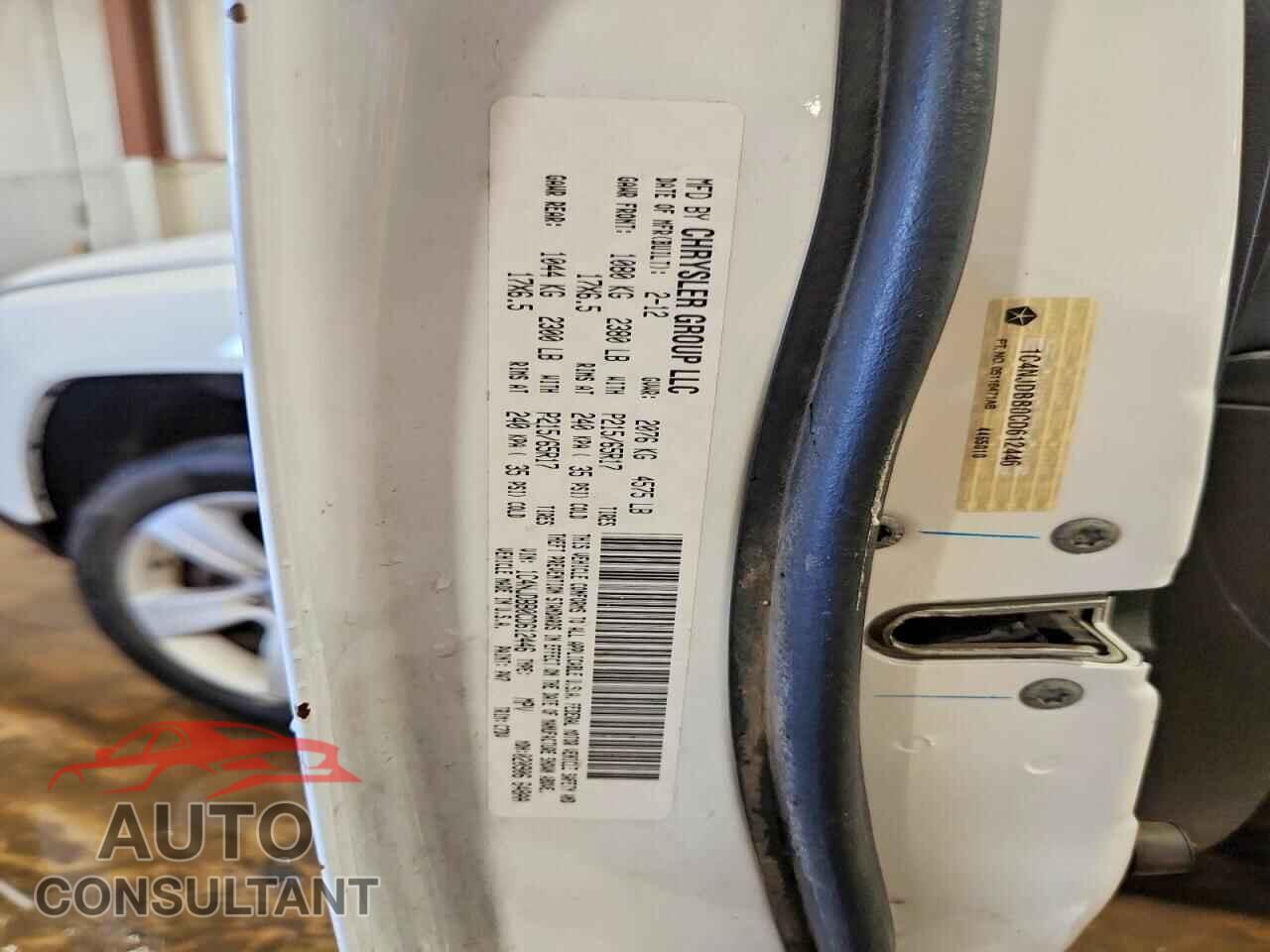 JEEP COMPASS 2012 - 1C4NJDBB0CD612446