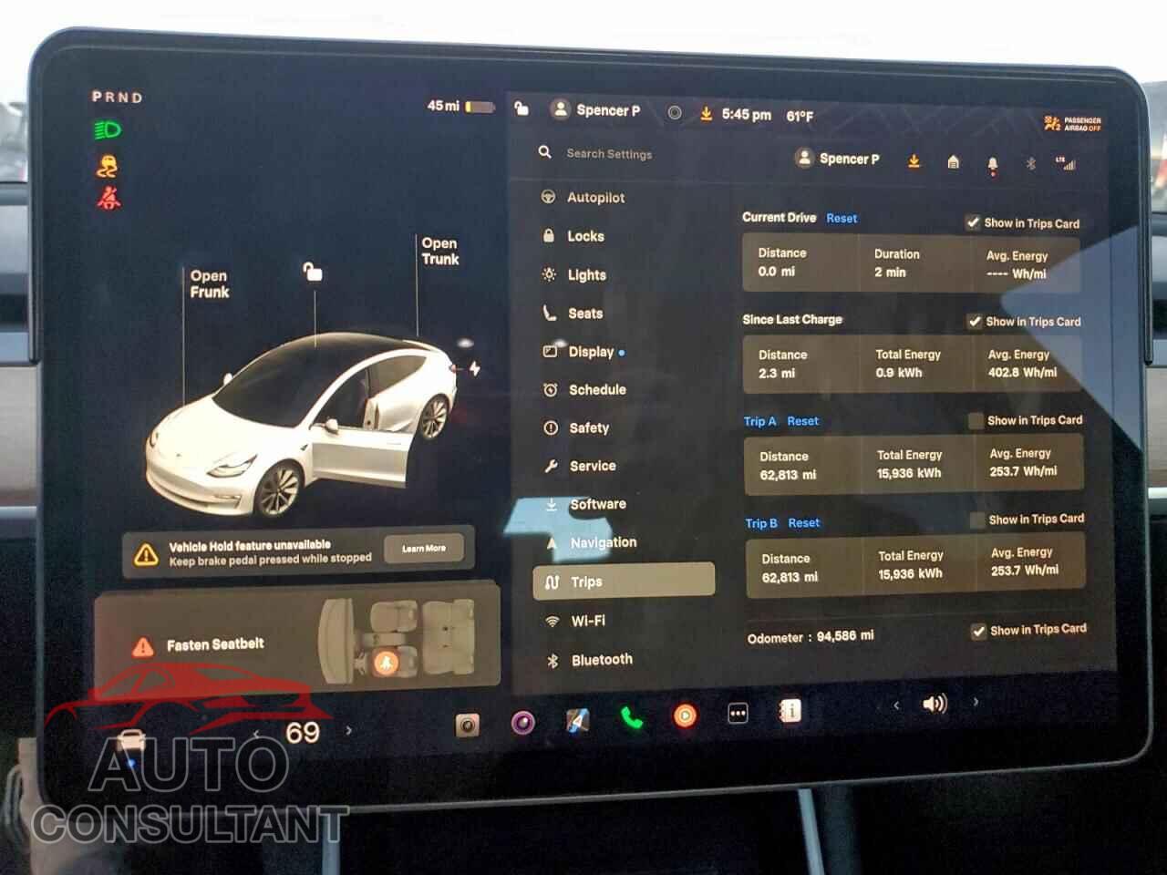 TESLA MODEL 3 2020 - 5YJ3E1EB8LF628392