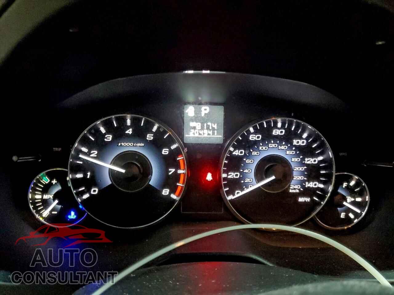 SUBARU OUTBACK 2012 - 4S4BRCCC2C3207297