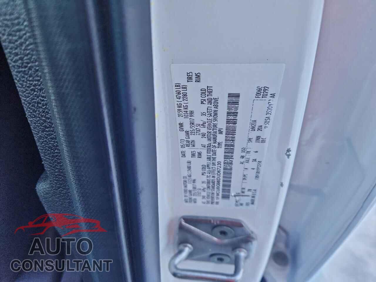 FORD ESCAPE 2013 - 1FMCU0G98DUD67230