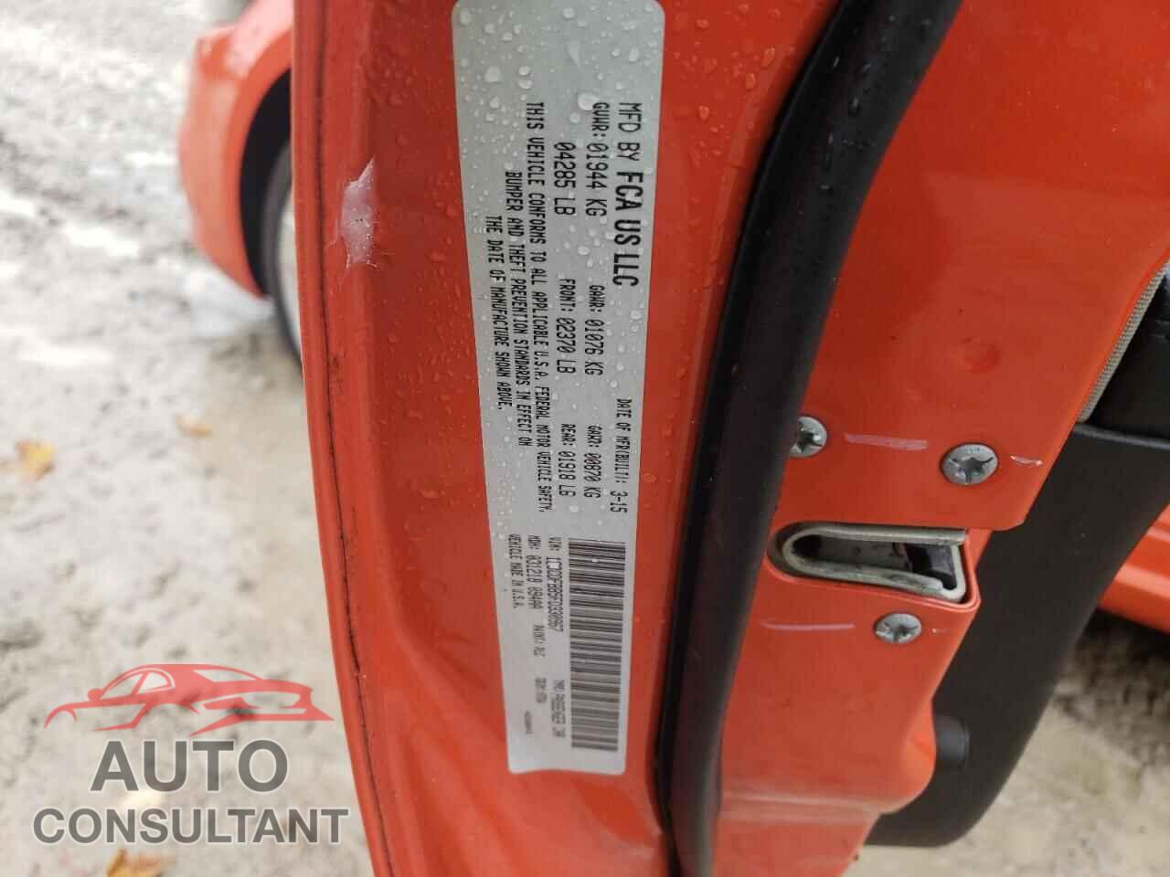 DODGE DART 2015 - 1C3CDFBB5FD330967