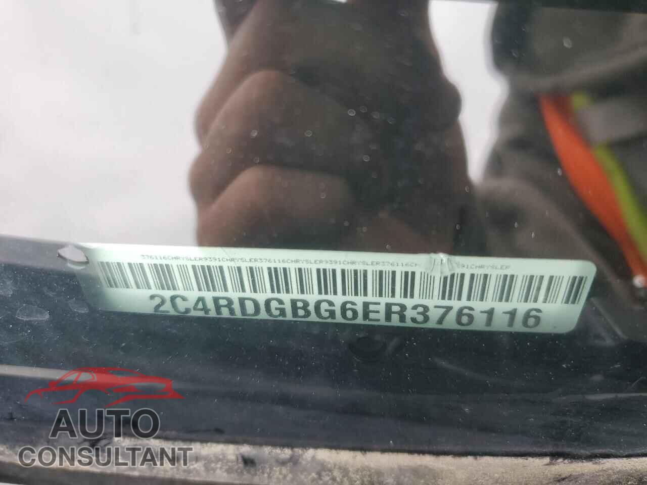 DODGE CARAVAN 2014 - 2C4RDGBG6ER376116