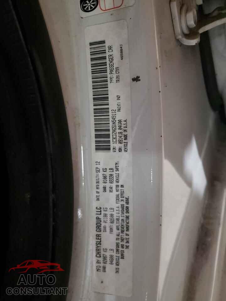 DODGE AVENGER 2013 - 1C3CDZAG5DN549112