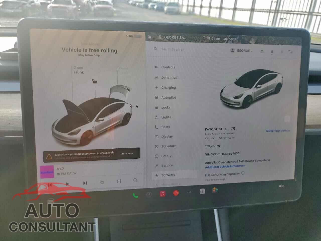 TESLA MODEL 3 2020 - 5YJ3E1EB3LF637033