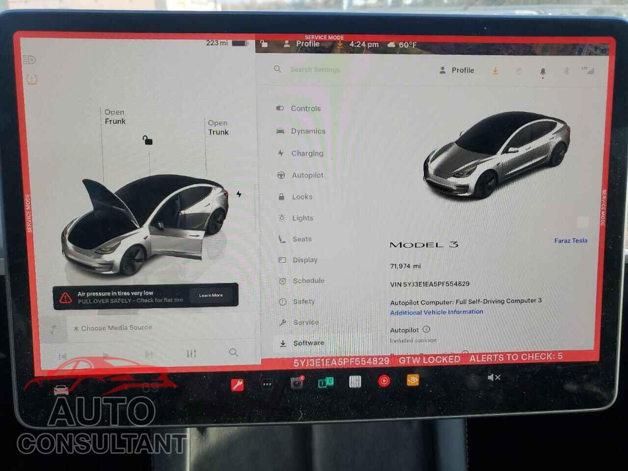 TESLA MODEL 3 2023 - 5YJ3E1EA5PF554829