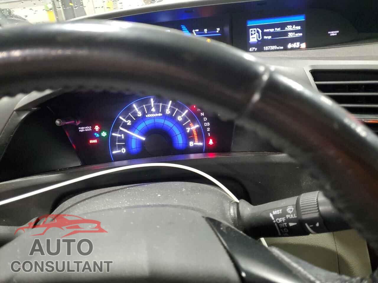 HONDA CIVIC 2012 - 19XFB2F92CE028982