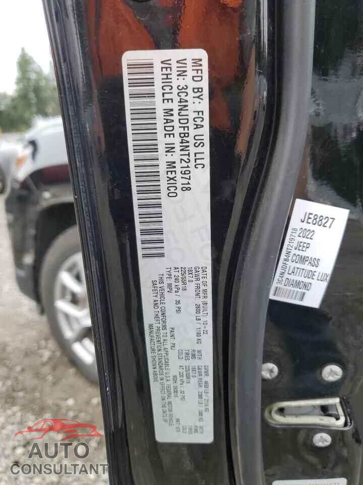 JEEP COMPASS 2022 - 3C4NJDFB4NT219718