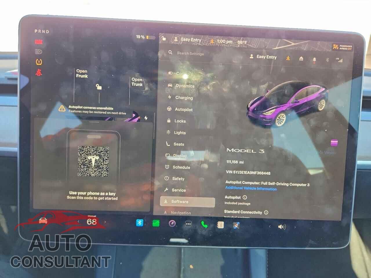 TESLA MODEL 3 2022 - 5YJ3E1EA9NF368448