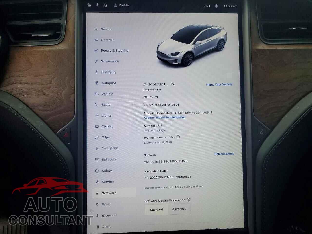 TESLA MODEL X 2020 - 5YJXCBE21LF249506