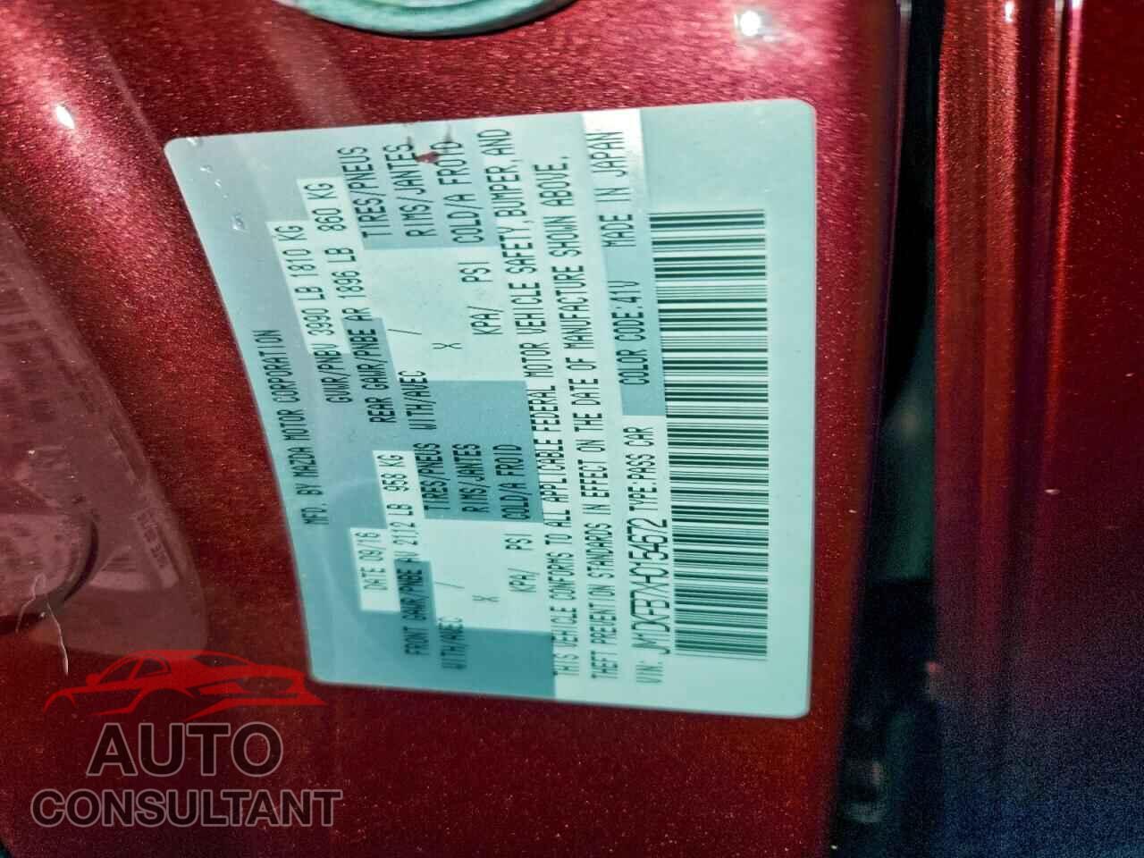 MAZDA CX-3 2017 - JM1DKFB7XH0154672