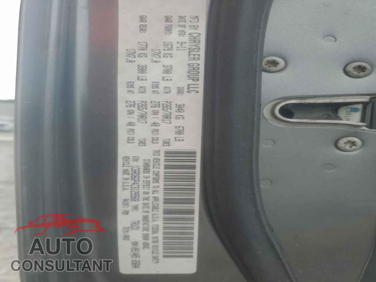 DODGE RAM 1500 2012 - 1C6RD6GP4CS129568