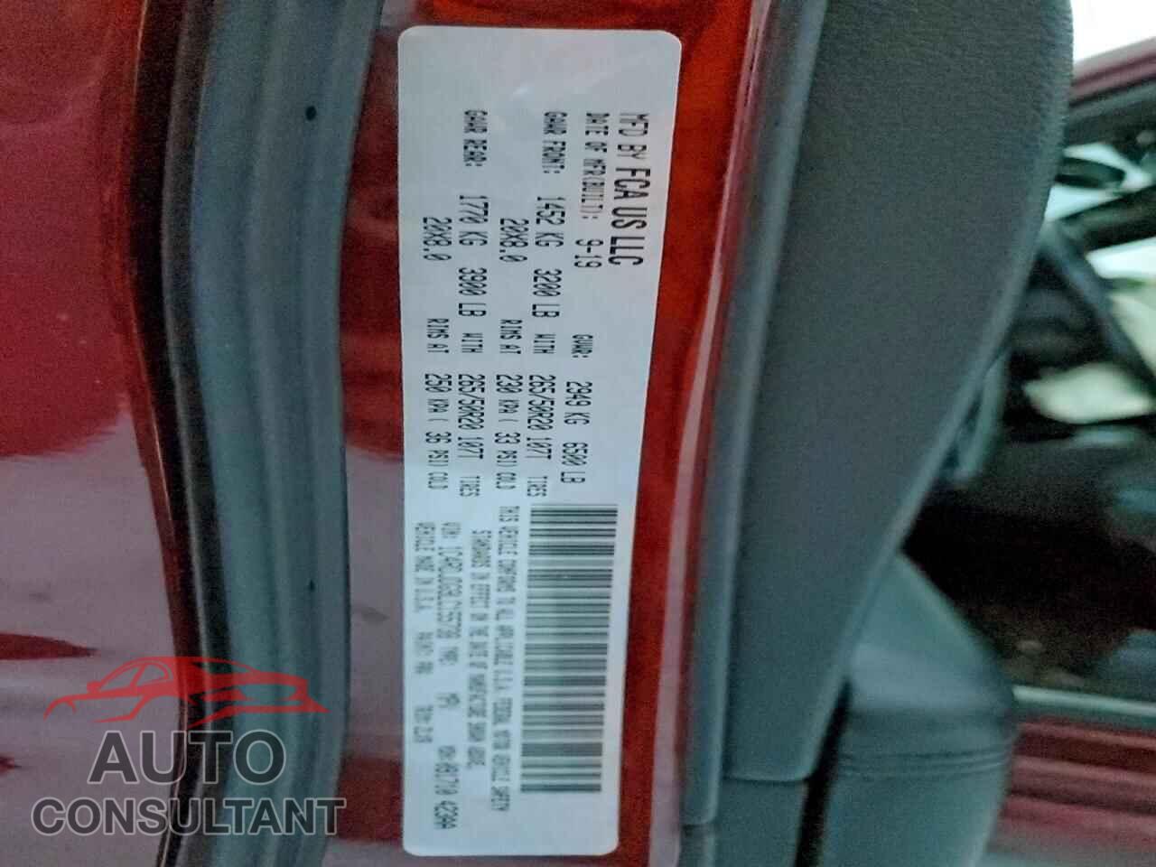DODGE DURANGO 2020 - 1C4RDJDG9LC155738