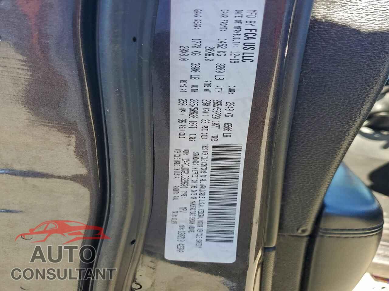 DODGE DURANGO 2020 - 1C4RDJDG2LC229601