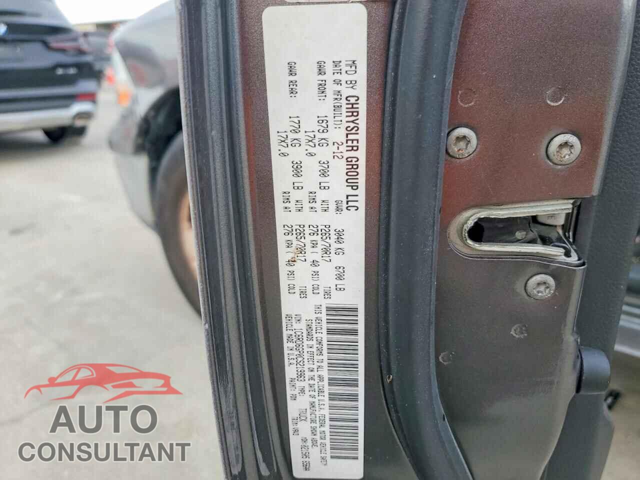 DODGE RAM 1500 2012 - 1C6RD6GP0CS219963
