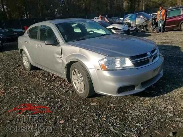 DODGE AVENGER 2013 - 1C3CDZAG9DN756019