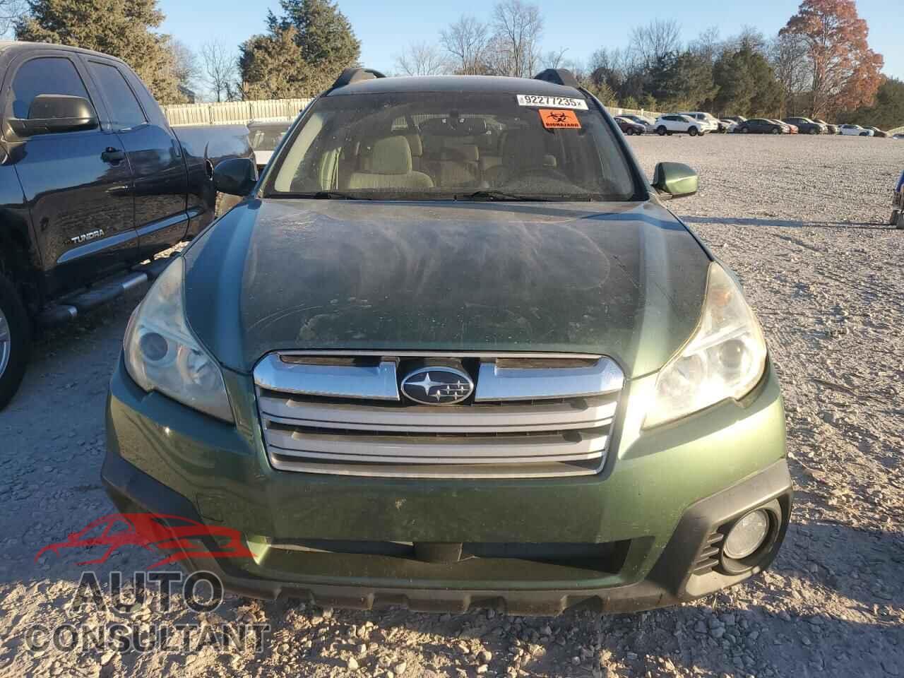 SUBARU OUTBACK 2013 - 4S4BRBCC4D3268761