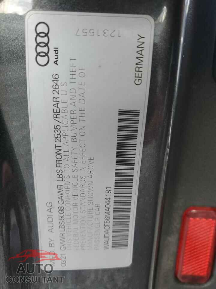AUDI A5 2021 - WAUDACF56MA044181