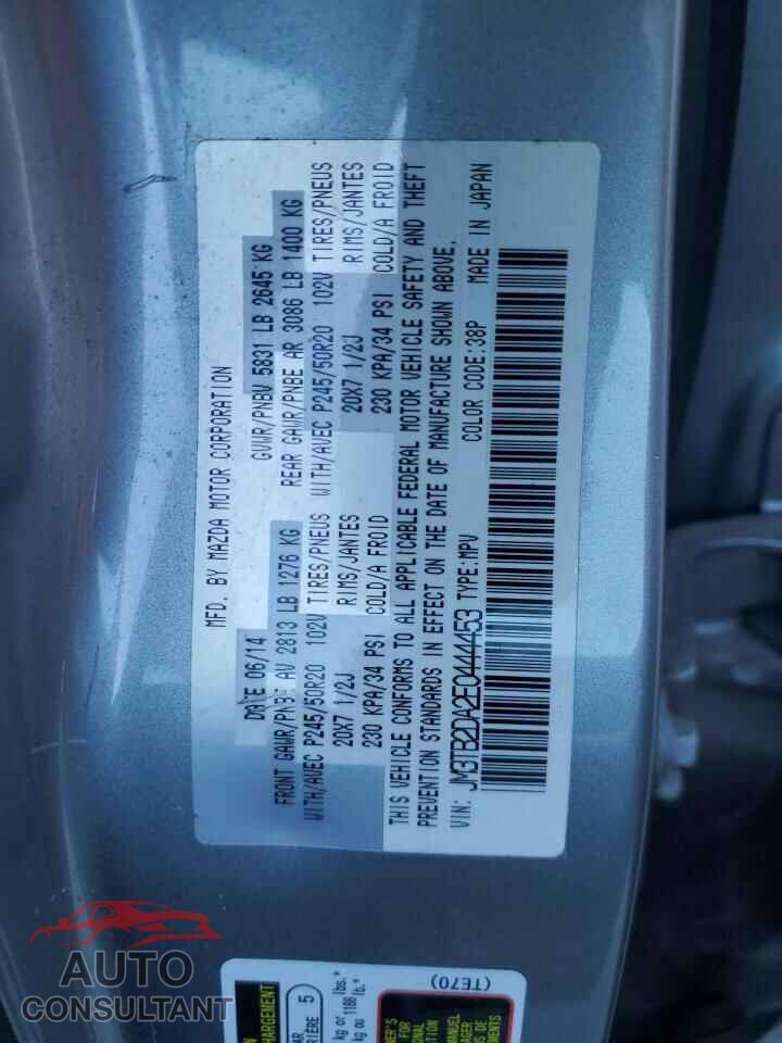 MAZDA CX-9 2014 - JM3TB2DA2E0444453