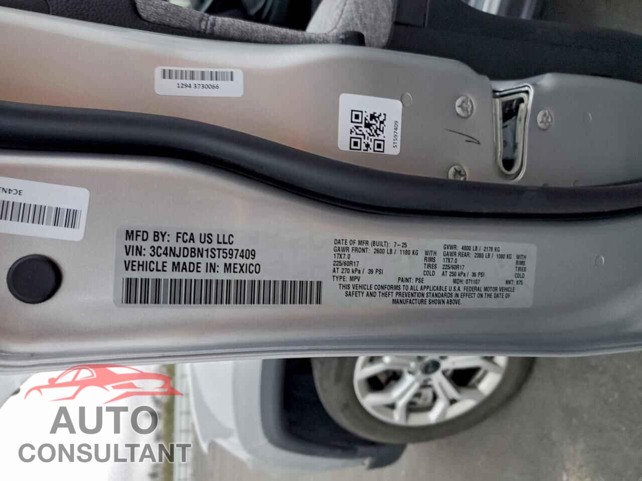 JEEP COMPASS 2025 - 3C4NJDBN1ST597409