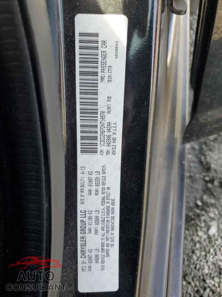 DODGE AVENGER 2013 - 1C3CDZAB7DN710970