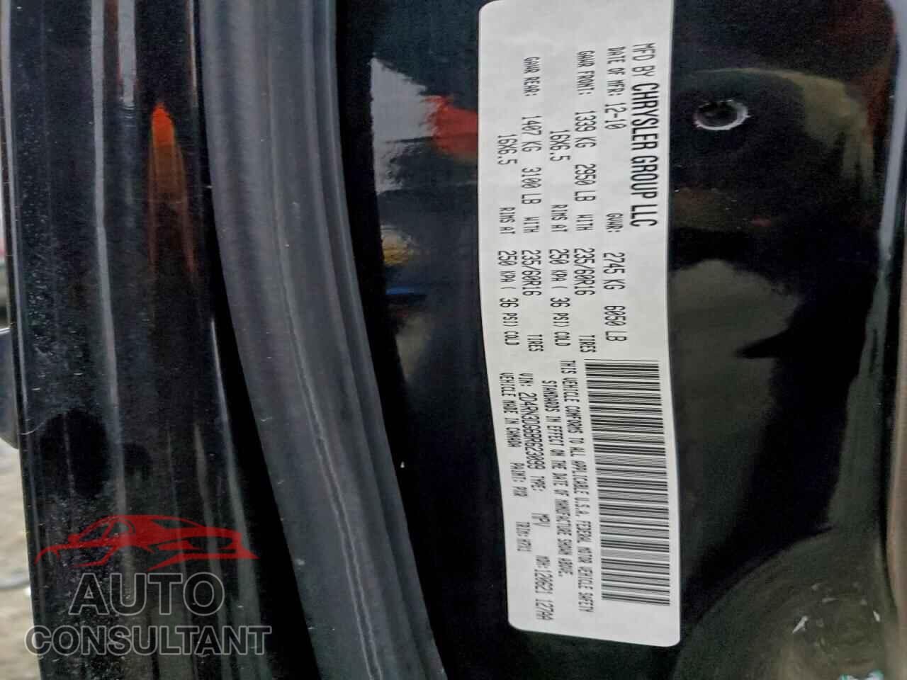 DODGE CARAVAN 2011 - 2D4RN3DG6BR623099