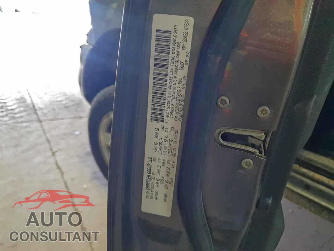 DODGE RAM 2500 2012 - 3C6UD5DL3CG337616