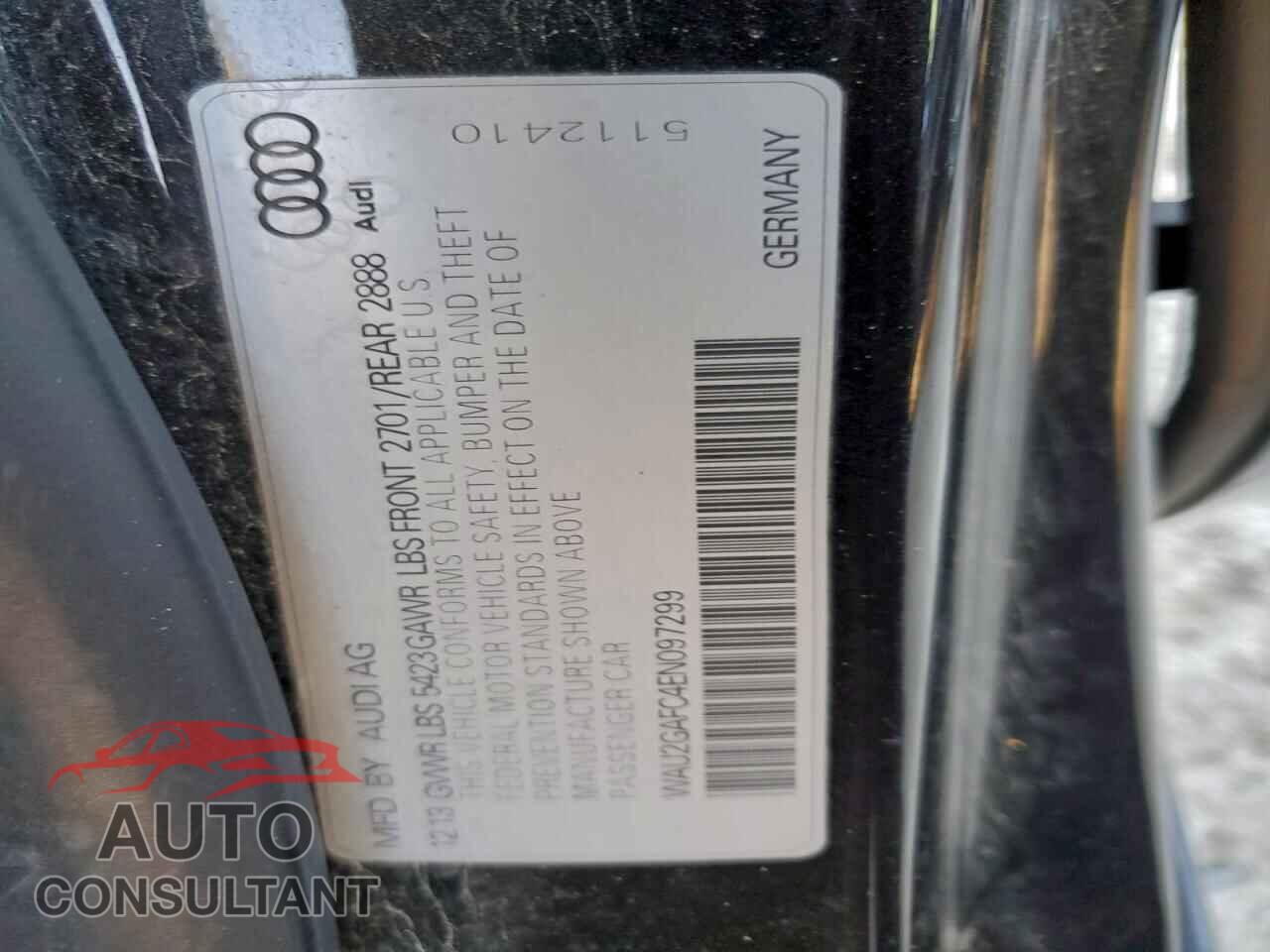 AUDI A7 2014 - WAU2GAFC4EN097299