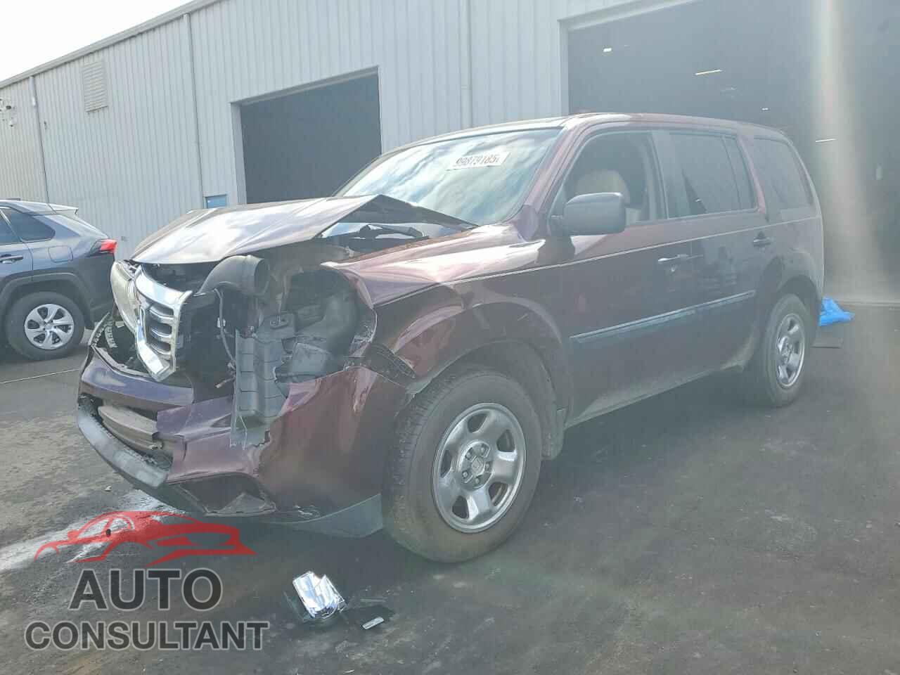HONDA PILOT 2012 - 5FNYF3H25CB016287