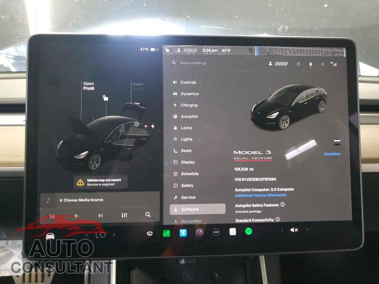 TESLA MODEL 3 2018 - 5YJ3E1EBXJF151364