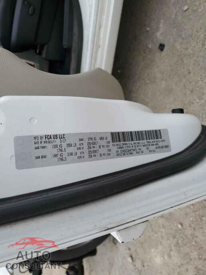 DODGE CARAVAN 2017 - 2C4RDGCG0HR774473