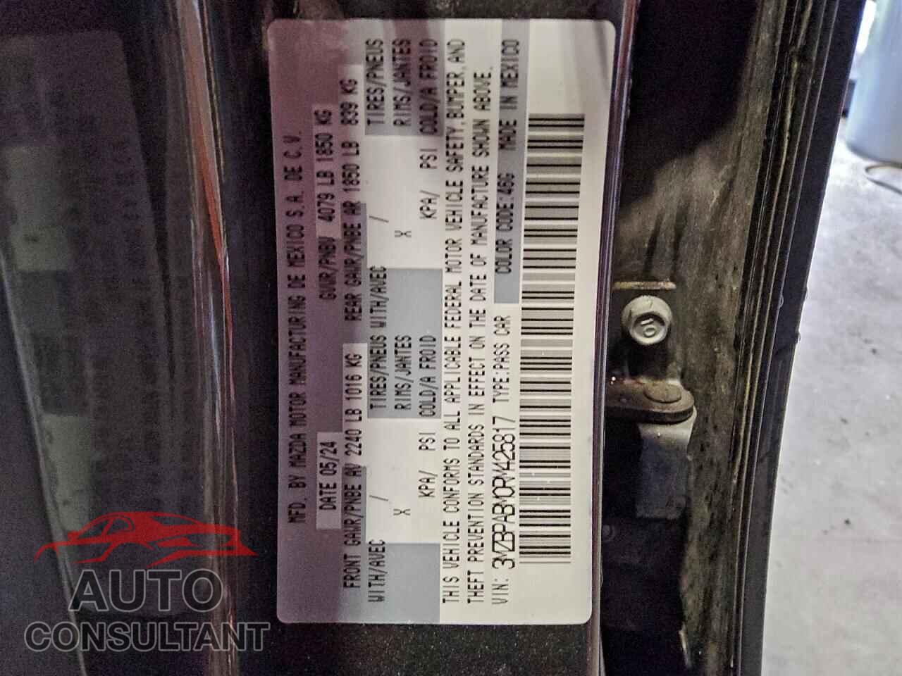 MAZDA 3 SELECT S 2024 - 3MZBPABM0RM425817