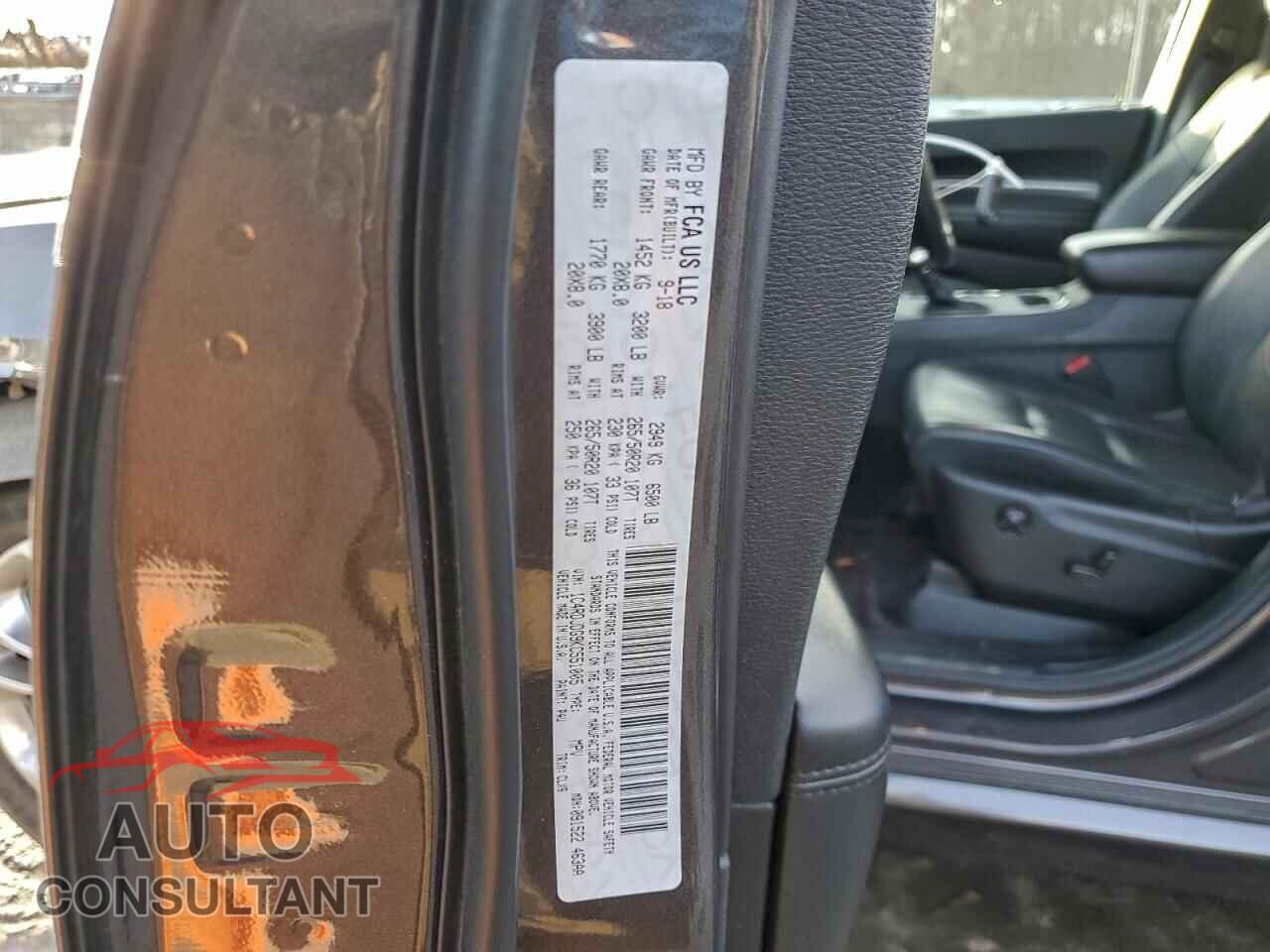 DODGE DURANGO 2019 - 1C4RDJDG9KC551005