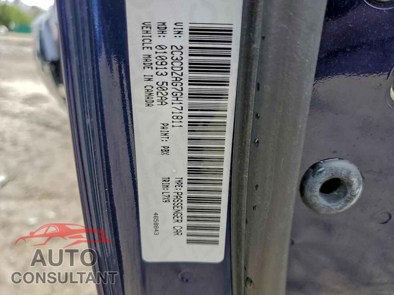 DODGE CHALLENGER 2016 - 2C3CDZAG7GH171811