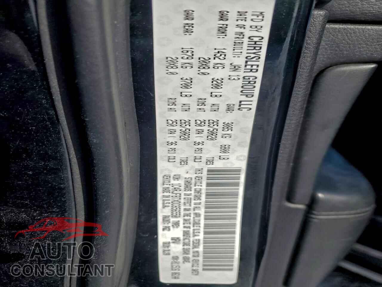 JEEP GRAND CHER 2013 - 1C4RJFBTXDC656550