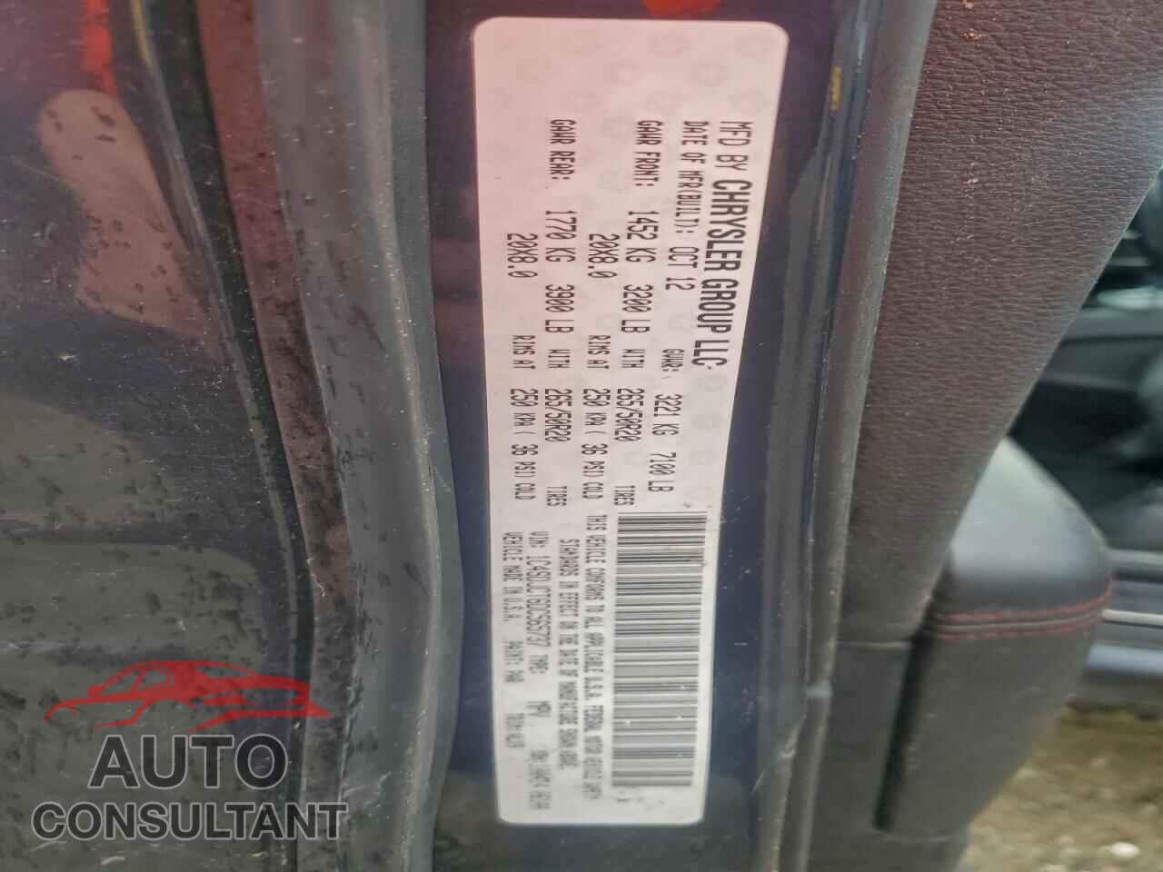DODGE DURANGO 2013 - 1C4SDJCT6DC565737