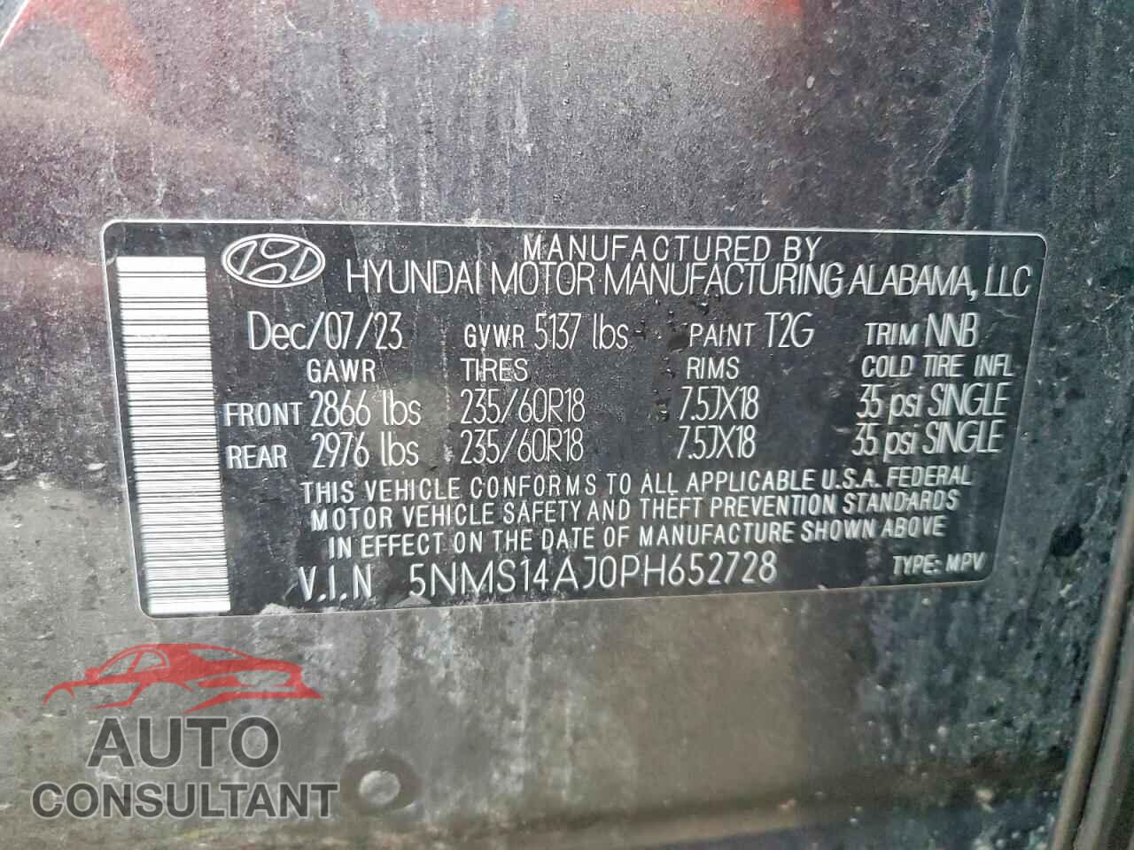 HYUNDAI SANTA FE 2023 - 5NMS14AJ0PH652728