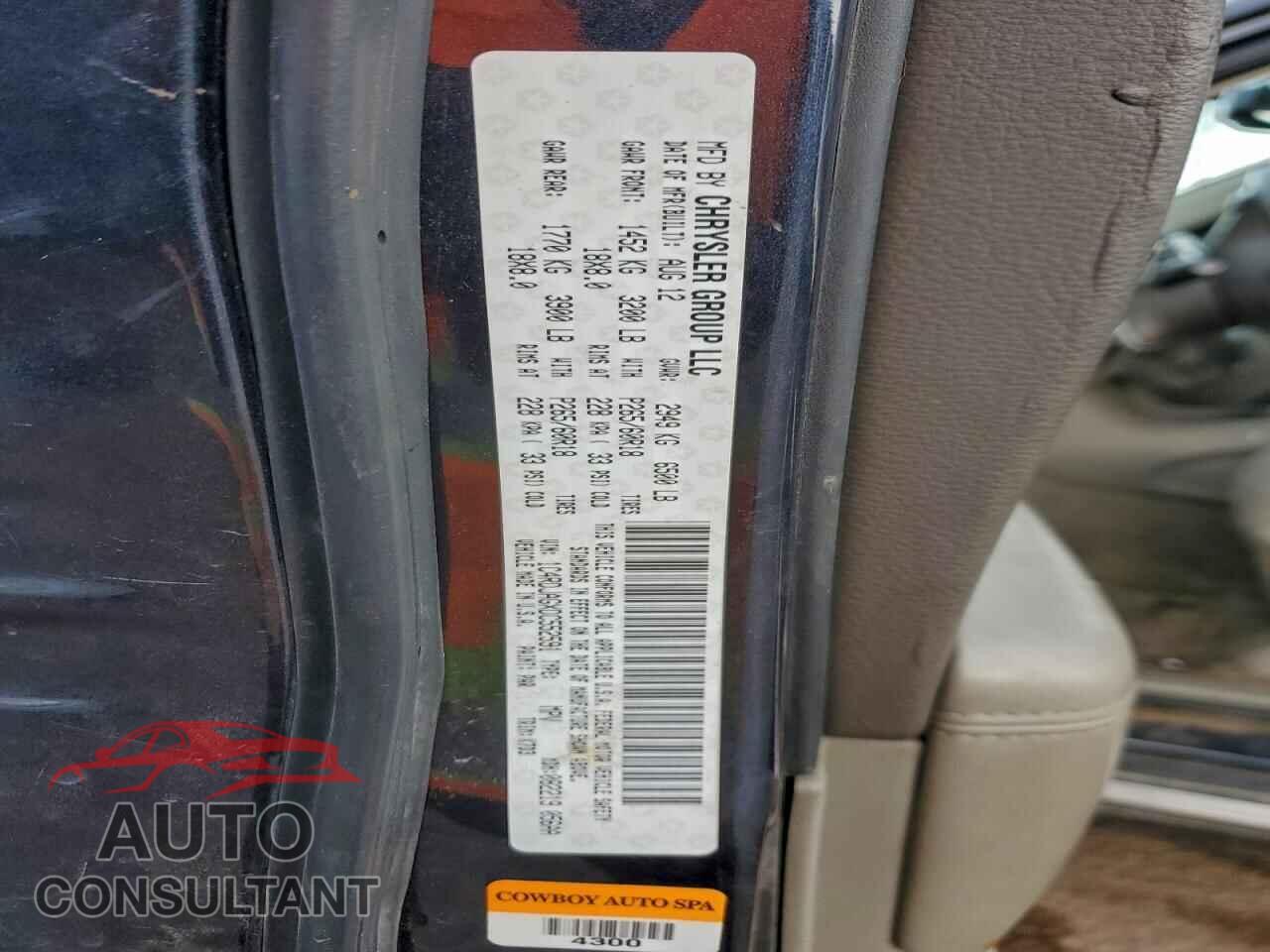 DODGE DURANGO 2013 - 1C4RDJAGXDC552591