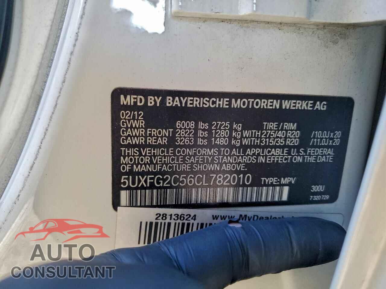 BMW X6 2012 - 5UXFG2C56CL782010