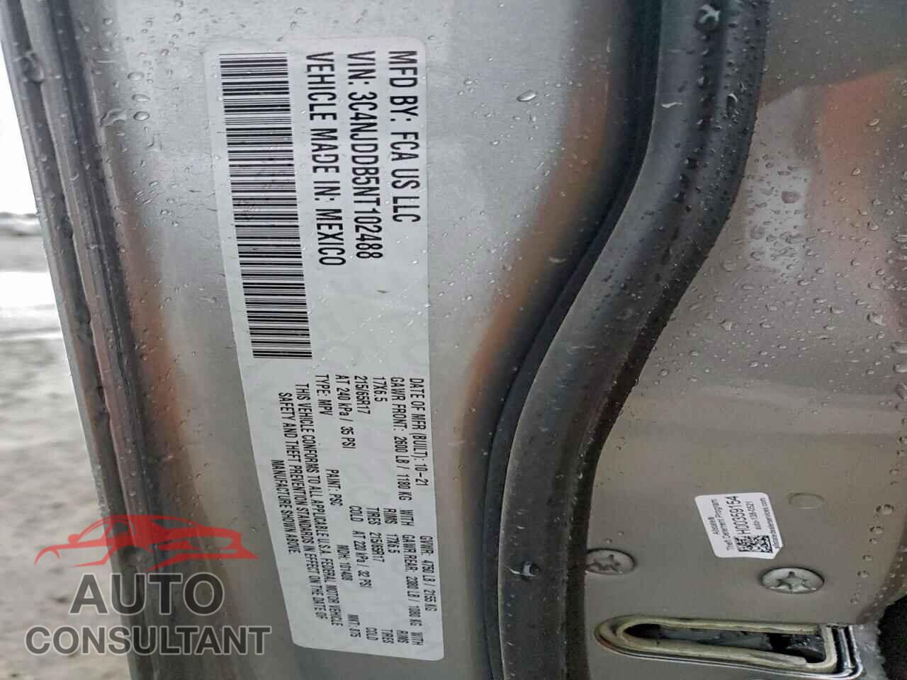 JEEP COMPASS 2022 - 3C4NJDDB5NT102488