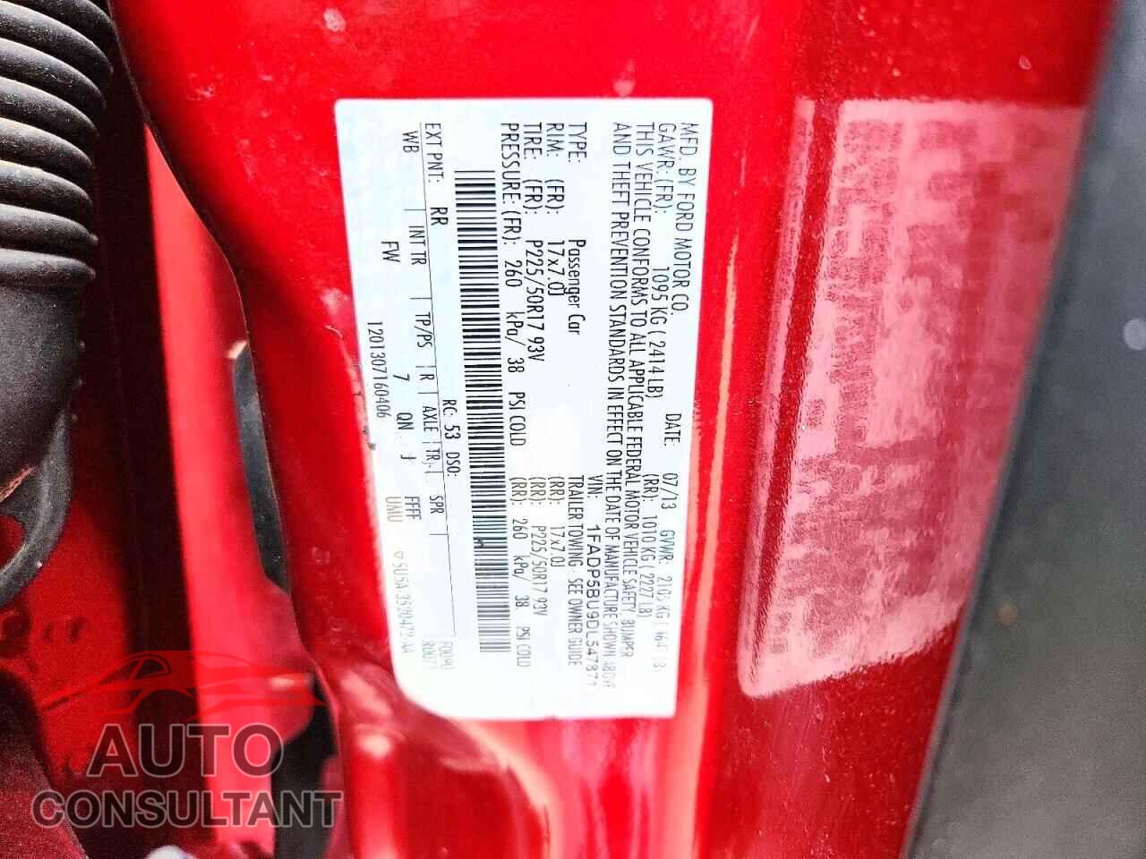 FORD CMAX 2013 - 1FADP5BU9DL547871