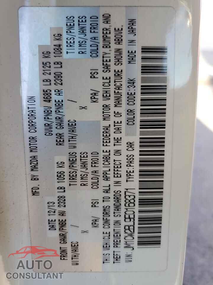 MAZDA 5 2014 - JM1CW2BL9E0168371